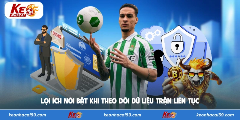 Lợi ích nổi bật khi theo dõi dữ liệu trận liên tục 